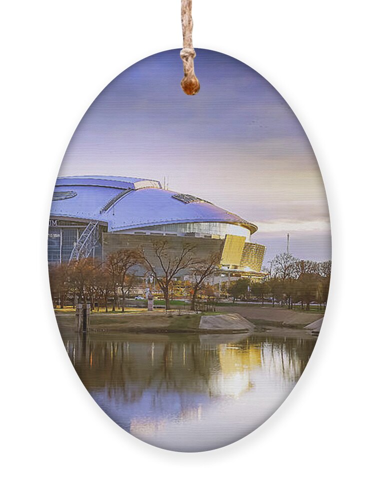 Dallas Cowboys Ornament featuring the photograph Dallas Cowboys Stadium Arlington Texas by Robert Bellomy