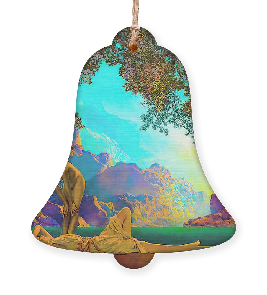 Daybreak Ornament featuring the painting Daybreak by Maxfield Parrish