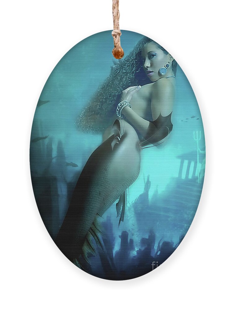 Dark Ornament featuring the digital art Depths Of Seduction by Recreating Creation