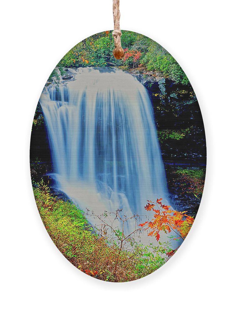 Dry Falls Ornament featuring the photograph Dry Falls Front November by Meta Gatschenberger