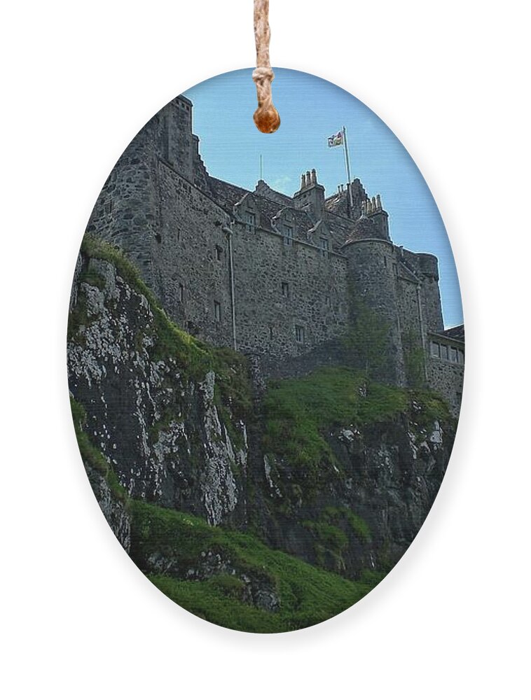 Duart Castle Ornament featuring the photograph Duart Castle,Isle of Mull, Scotland by Martin Smith