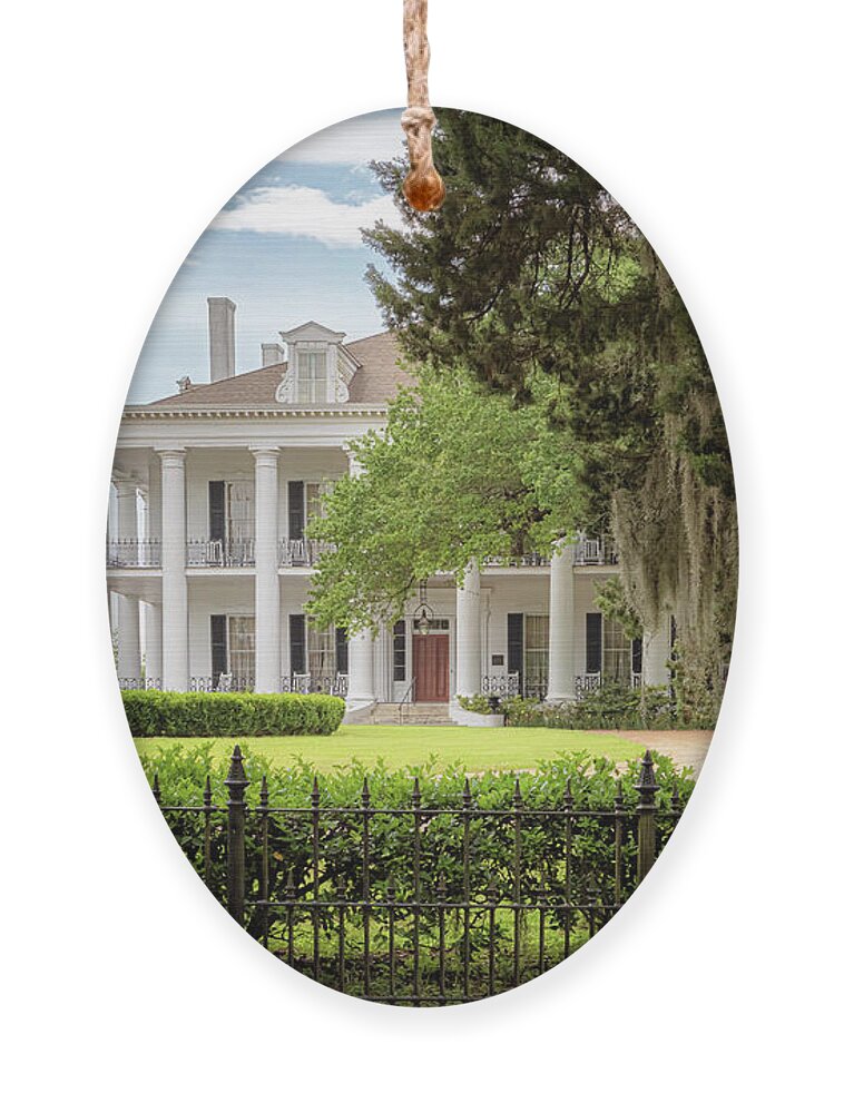 Dunleith Ornament featuring the photograph Dunleith - Natchez, Mississippi by Susan Rissi Tregoning