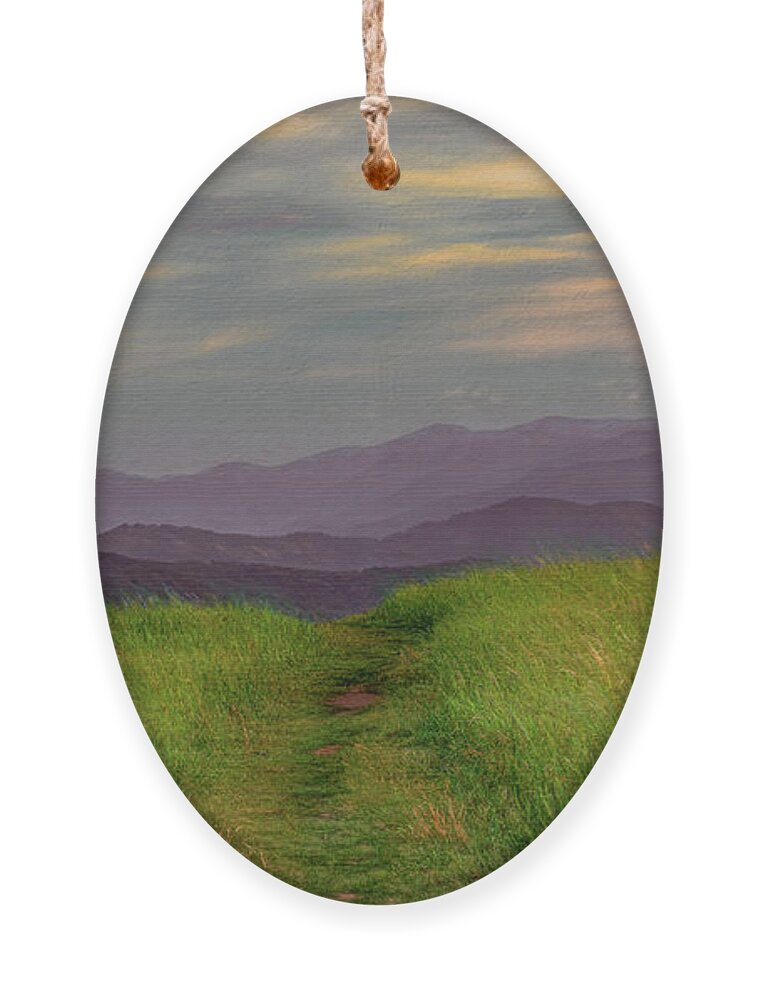 Appalachian Trail Ornament featuring the photograph Dusk Along the Appalachian Trail by Marcy Wielfaert