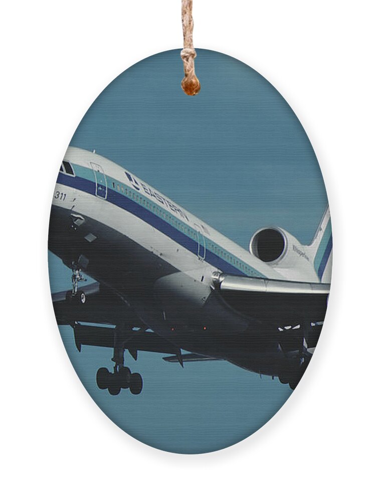 Eastern Airlines Ornament featuring the photograph Eastern L-1011 TriStar Whisperliner by Erik Simonsen