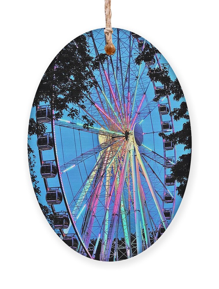 Ferris Wheel Ornament featuring the photograph Farris Wheel Pigeon Forge by Merle Grenz