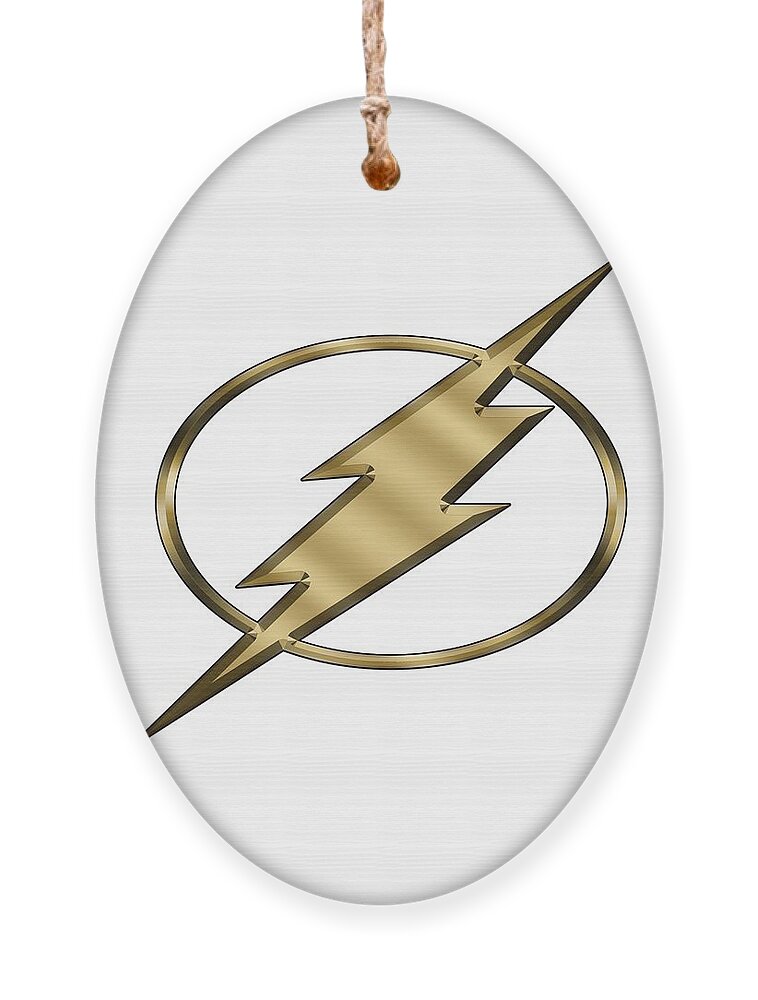 Flash Logo Ornament featuring the digital art Flash Logo by Chuck Staley