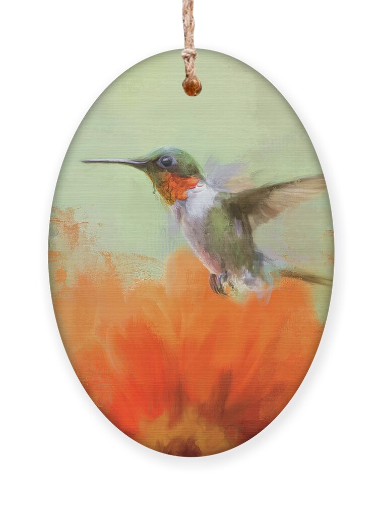Colorful Ornament featuring the painting Garden Beauty by Jai Johnson