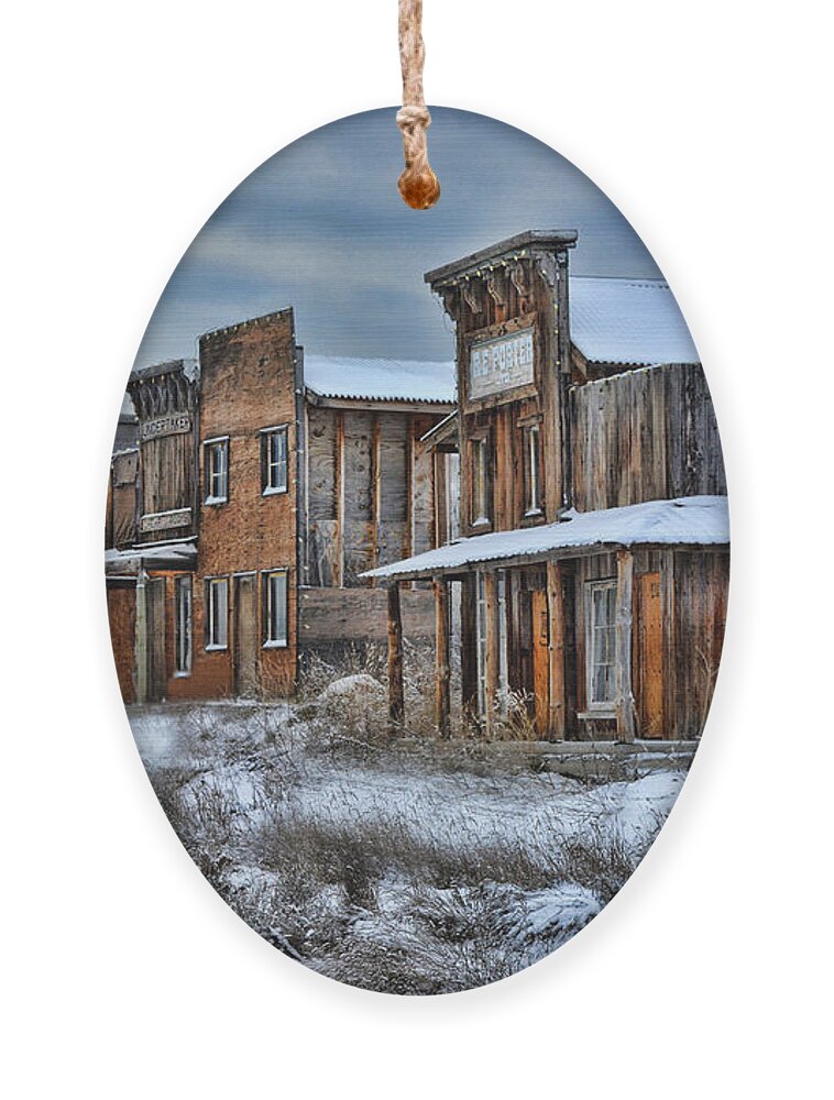 Ghost Town Ornament featuring the photograph Ghost Town by Vivian Martin