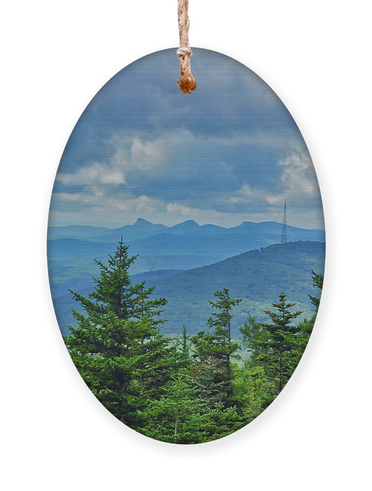 Grandmother Mountain Ornament featuring the photograph Grandmother Mountain by Meta Gatschenberger