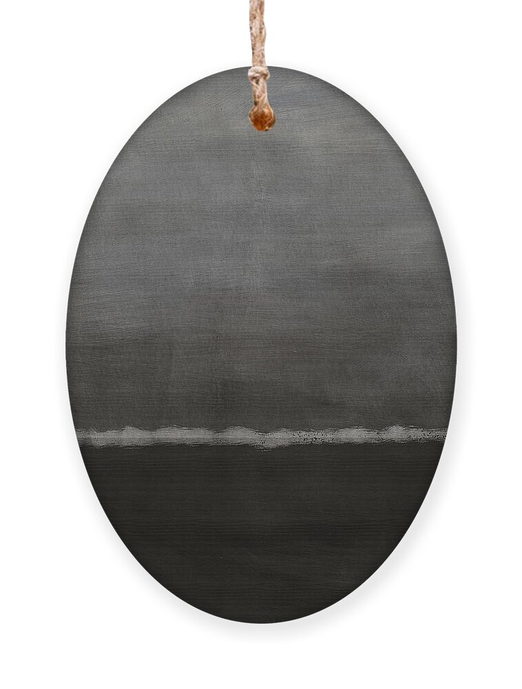Abstract Ornament featuring the painting Grey Skies- Abstract Art by Linda Woods by Linda Woods