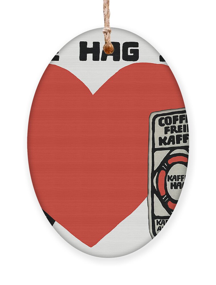 Coffee Ornament featuring the painting Hag Coffee by Runge Scotland