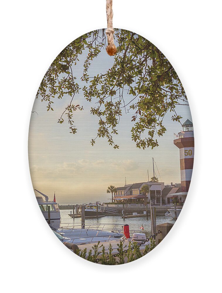 Lighthouse Ornament featuring the photograph Harbour Town Lighthouse by Becqi Sherman