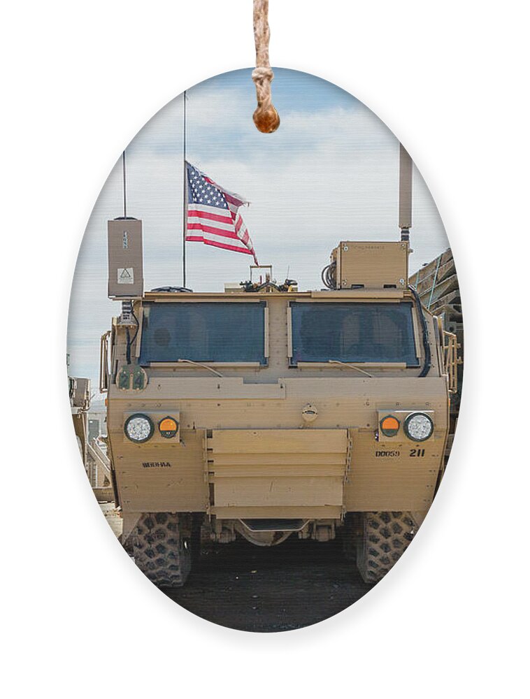 Army Ornament featuring the photograph Heavy Patriotism by SR Green