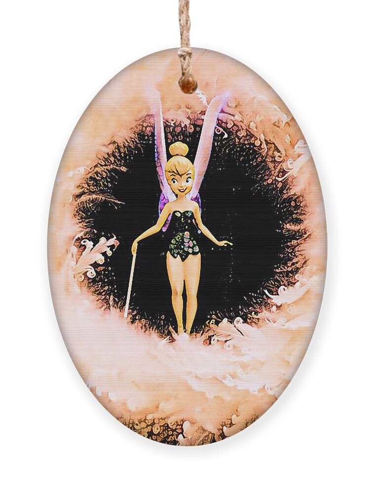 Tinkerbell Ornament featuring the digital art Holiday Magic by Denise Railey