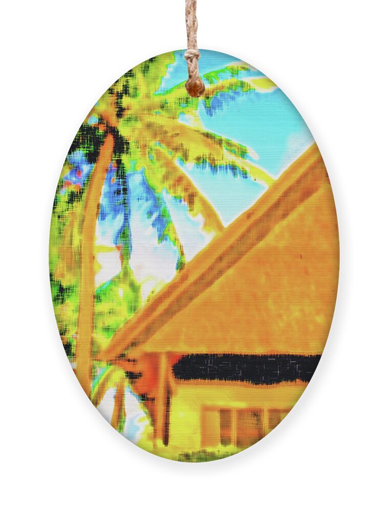 Fiji Ornament featuring the photograph Home in Fiji by Becqi Sherman