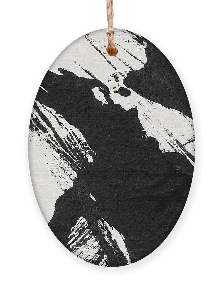 Abstract Ornament featuring the painting Ink Wave 3- Art by Linda Woods by Linda Woods