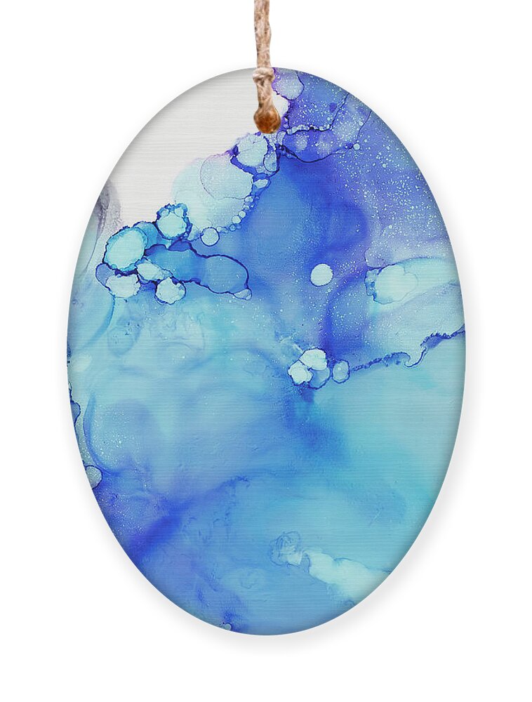 Organic Ornament featuring the painting Karma by Tamara Nelson