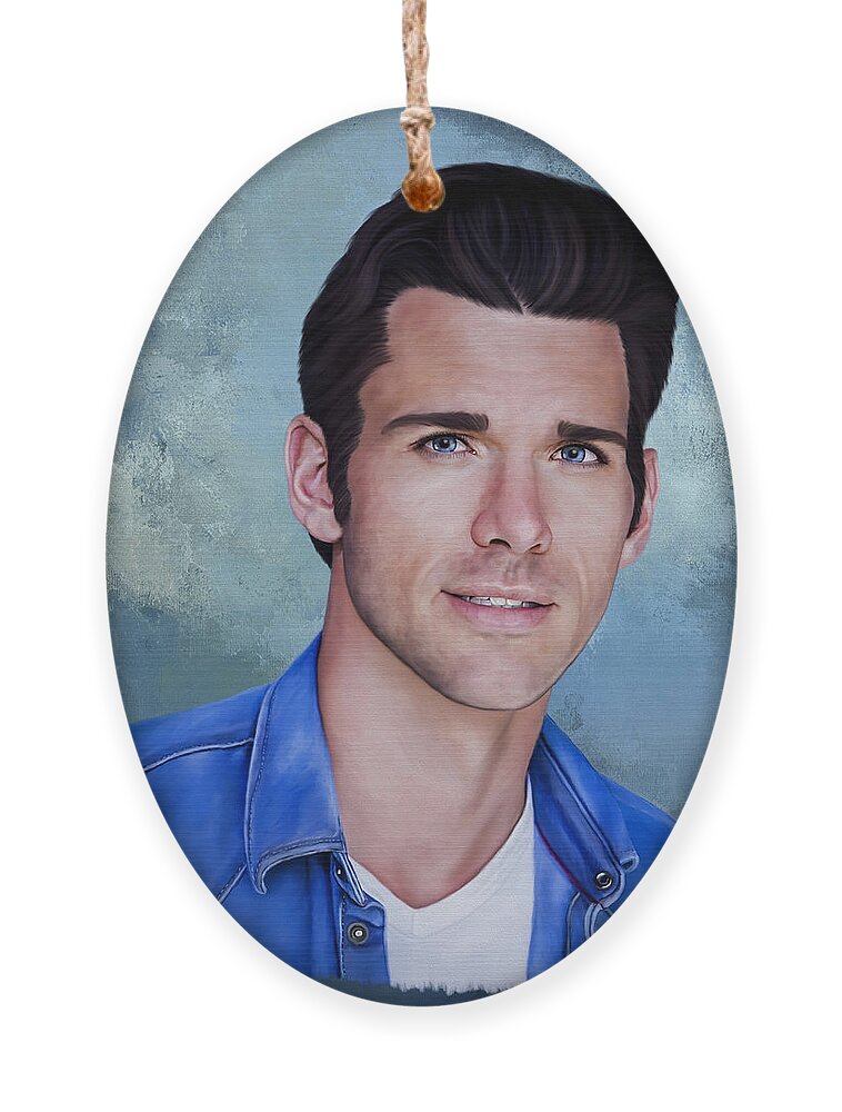 Kevin Mcgarry Ornament featuring the painting Kevin McGarry - Portrait by Jordan Blackstone