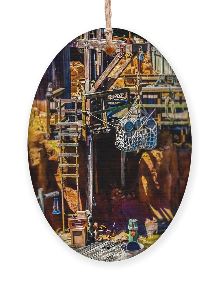  Ornament featuring the photograph Loading Dock by Rodney Lee Williams