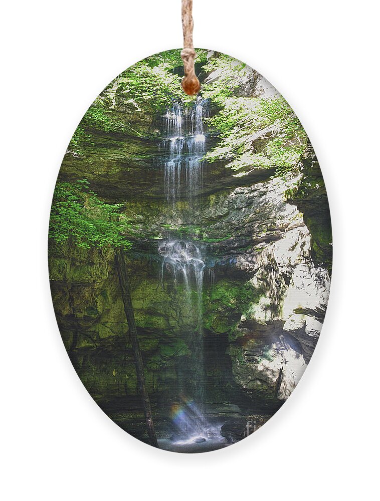 Lost Creek Falls Ornament featuring the photograph Lost Creek Falls 1 by Phil Perkins