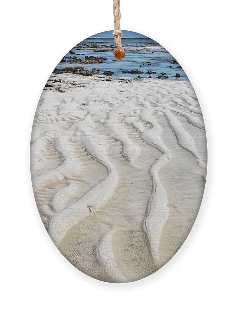 Tide Ornament featuring the photograph Low tide by Lyl Dil Creations