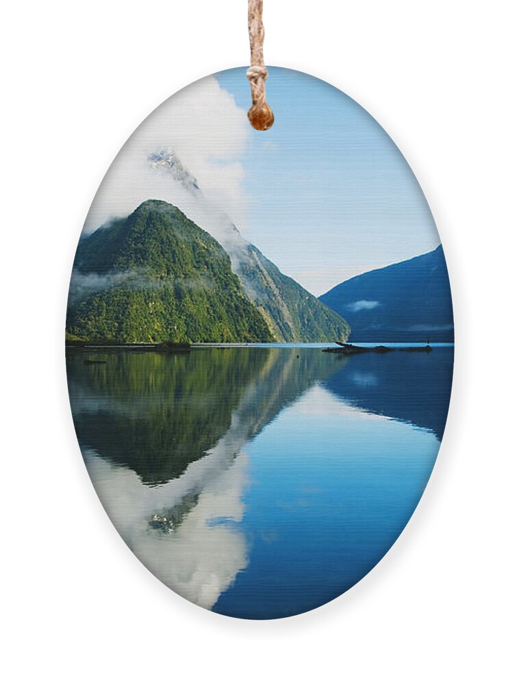 Beauty Ornament featuring the photograph Milford Sound Fiordland New Zealand by Rawpixel.com