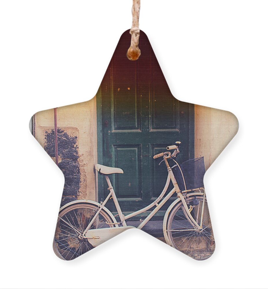 Bikes Ornament featuring the photograph Monterosso 3 by Becqi Sherman