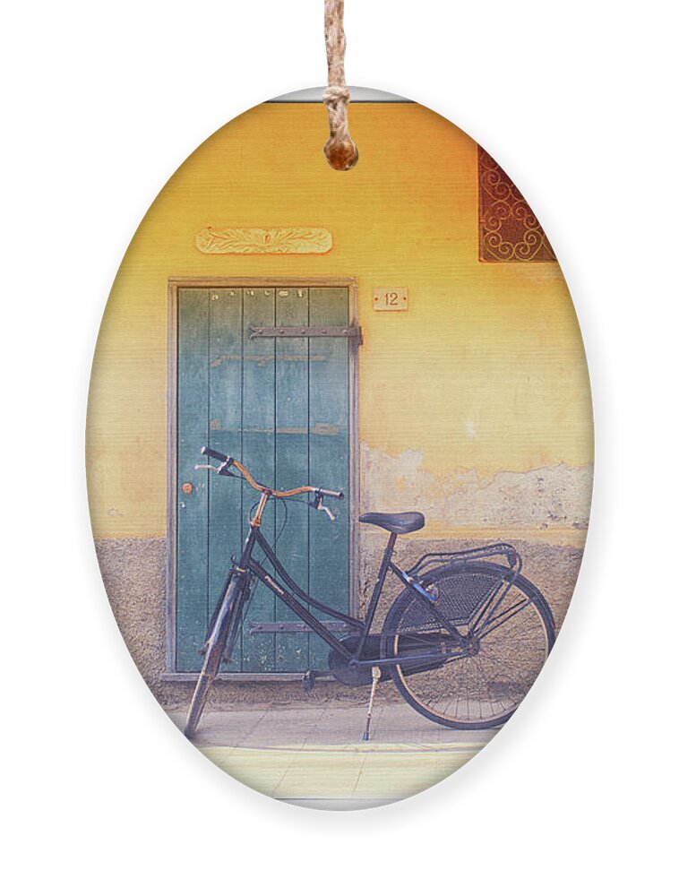 Bikes Ornament featuring the photograph Monterosso 5 by Becqi Sherman