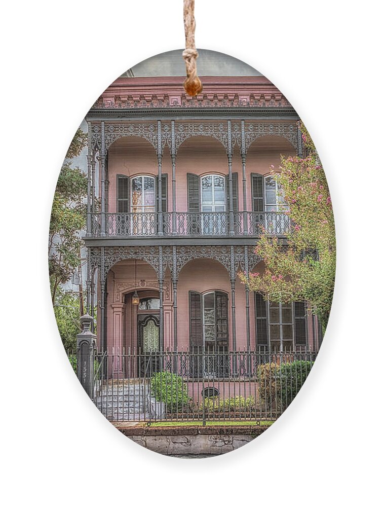 Garden District Ornament featuring the photograph Morris Israel House by Susan Rissi Tregoning