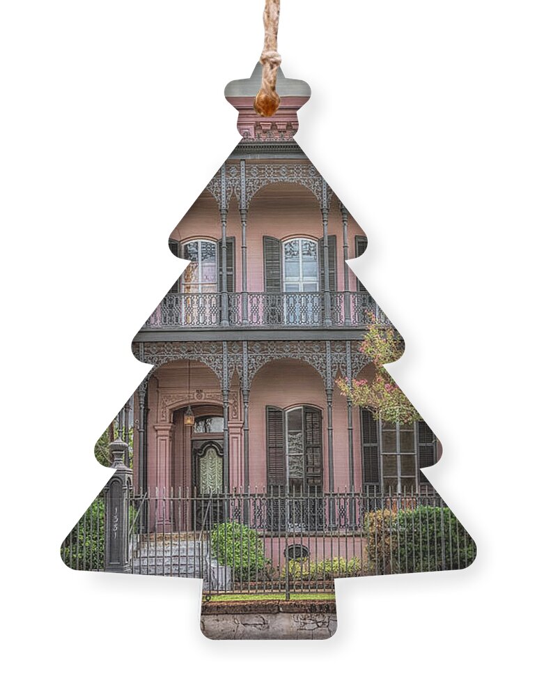 Garden District Ornament featuring the photograph Morris Israel House by Susan Rissi Tregoning
