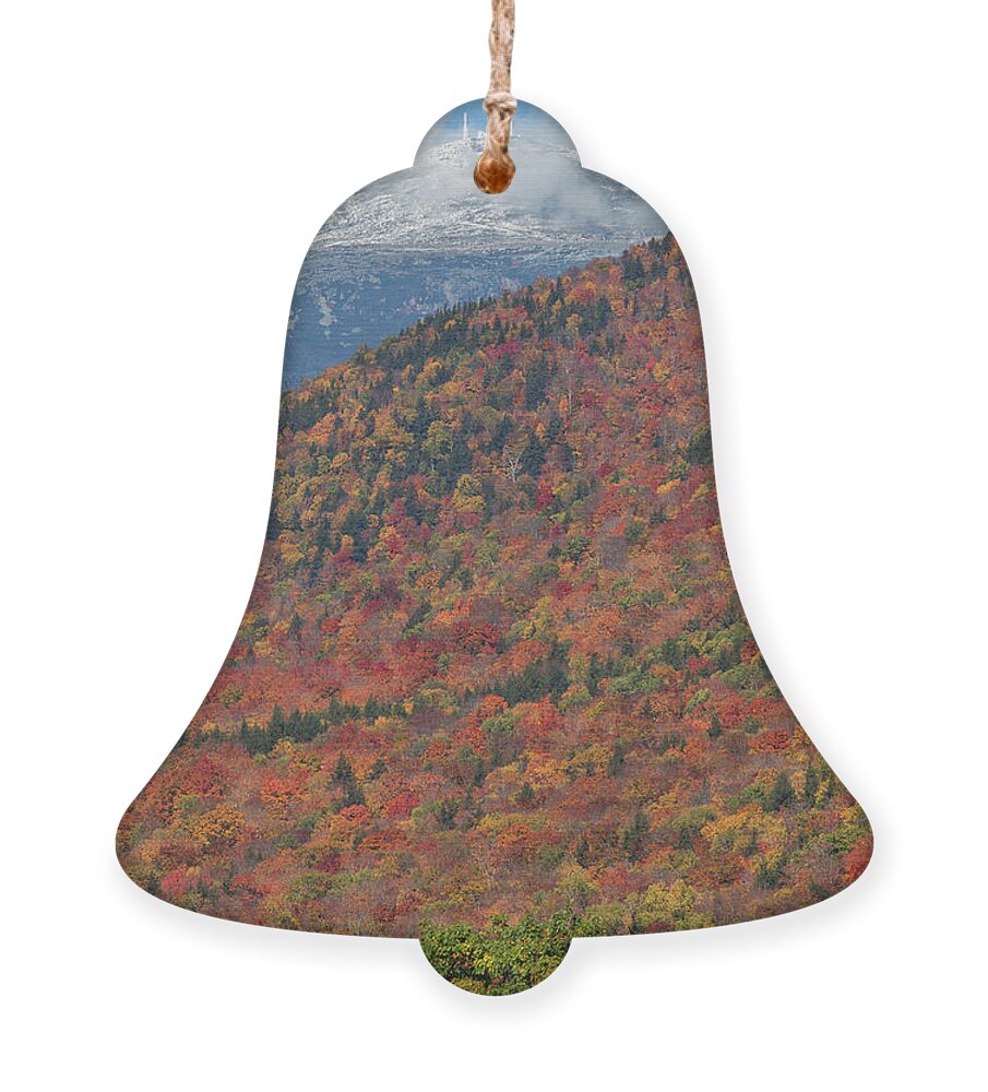 Mount Ornament featuring the photograph Mount Washington First Autumn Snow by White Mountain Images