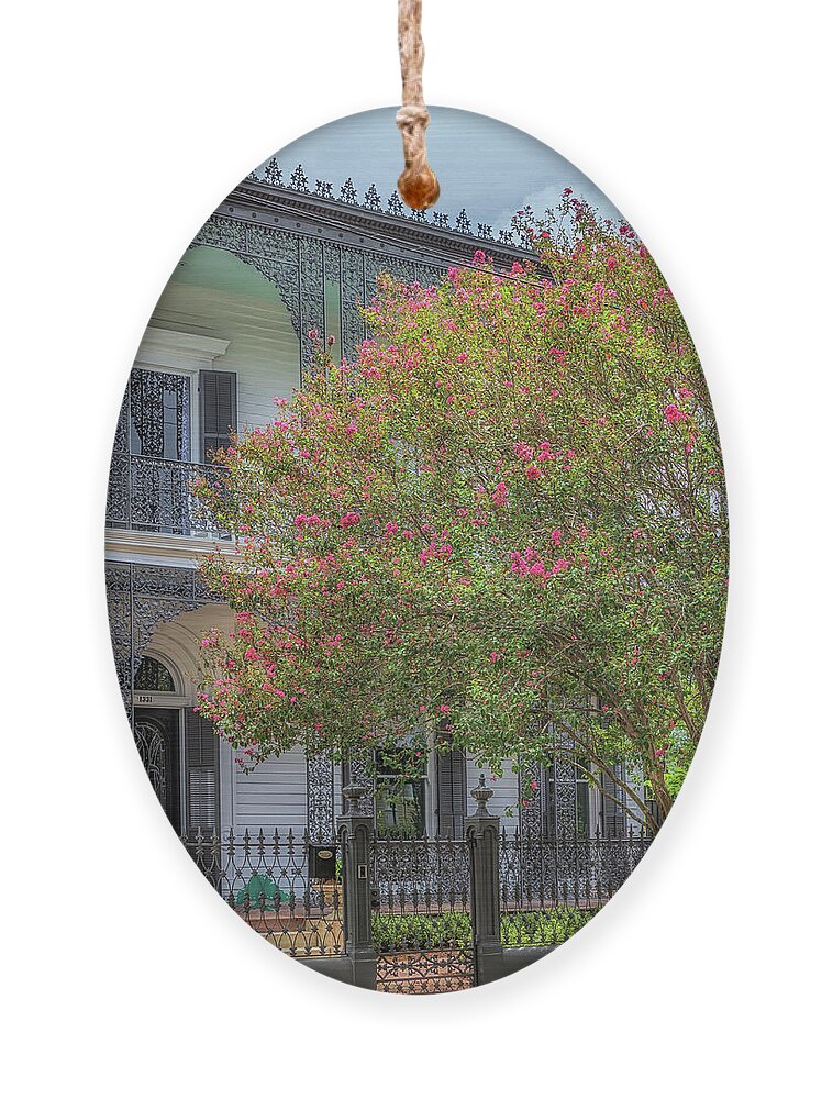 Garden District Ornament featuring the photograph Musson Bell House by Susan Rissi Tregoning