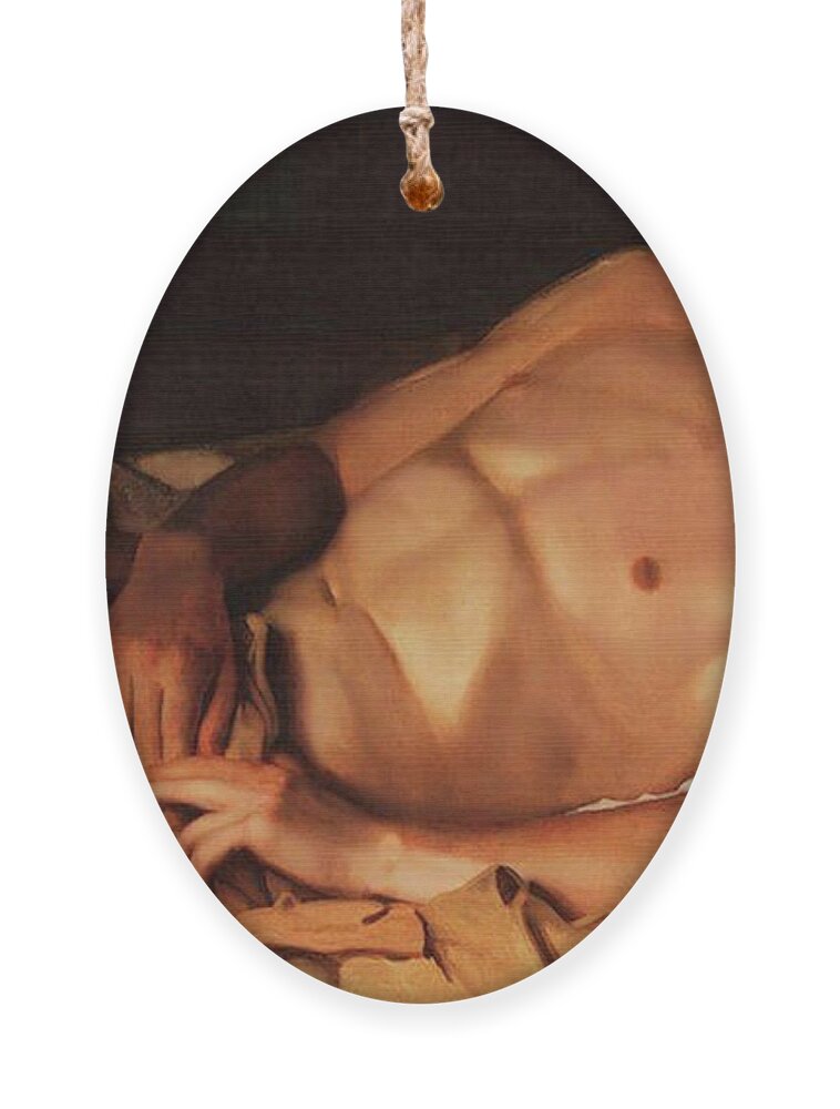 Konstantin Somov Ornament featuring the painting Naked Young Man - B. Snezhkovsky by Konstantin Somov