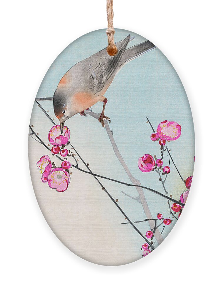 Koson Ornament featuring the painting Nightingale by Koson