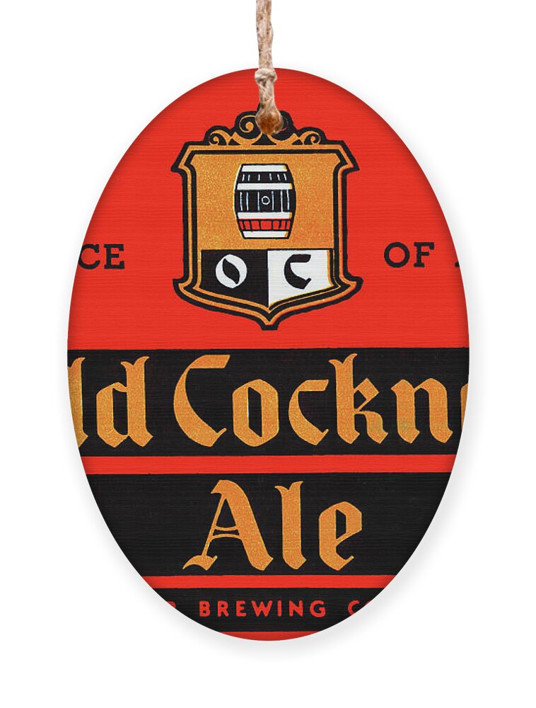 Old Cockney Ale Ornament featuring the painting Old Cockney Ale by Unknown