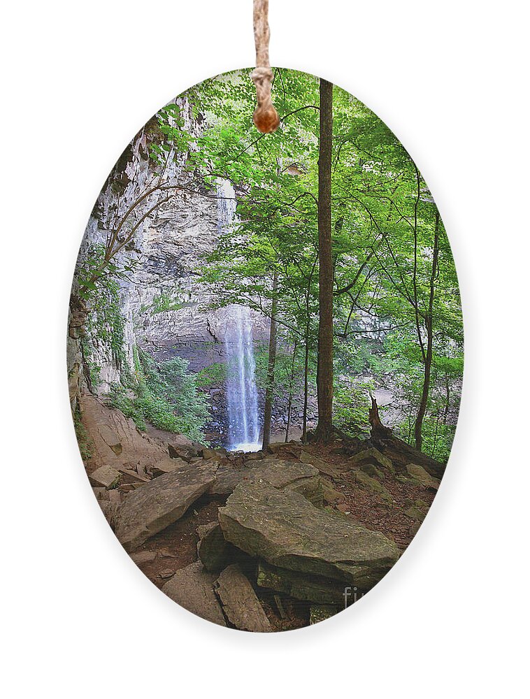 Tennessee Ornament featuring the photograph Ozone Falls 2 by Phil Perkins