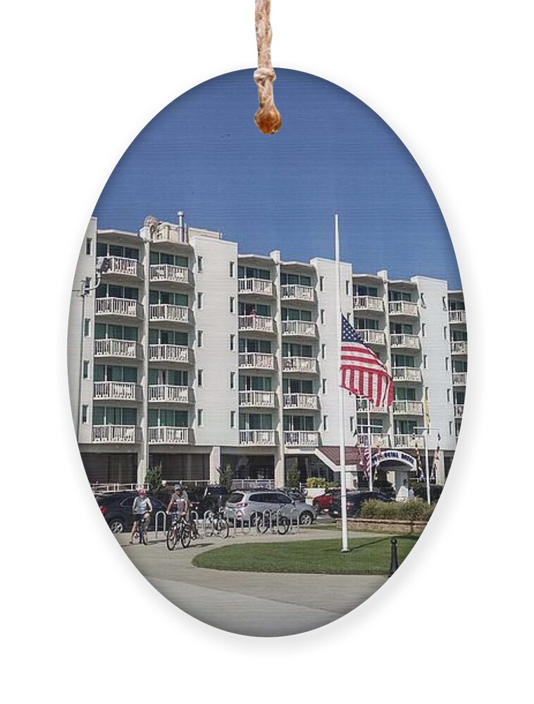 Port Royal Ornament featuring the photograph Port Royal Hotel Wildwood NJ 2019 by Christopher Lotito
