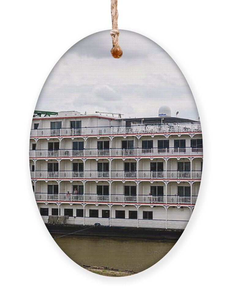 Queen Of The Mississippi Ornament featuring the photograph Queen in Marietta by Holden The Moment
