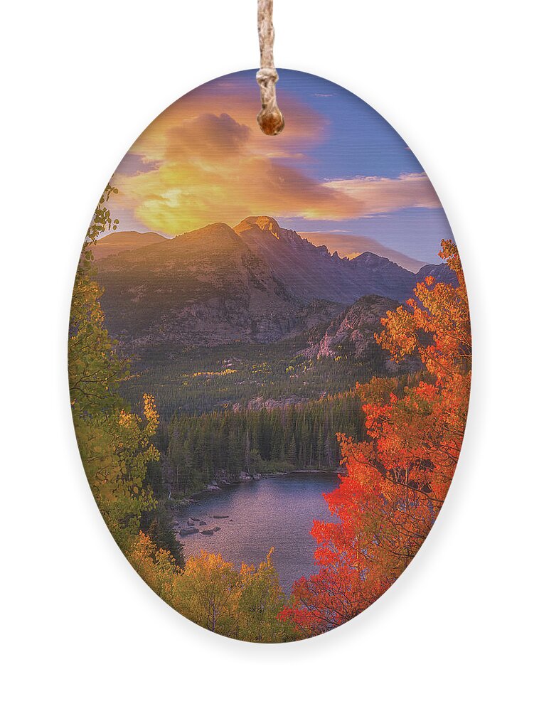Rocky Mountains Ornament featuring the photograph Rocky Mountain Sunrise by Darren White