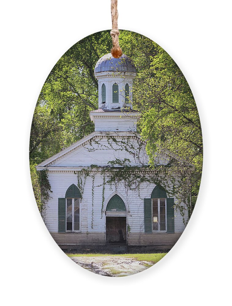 Church Ornament featuring the photograph Rodney Baptist Church by Susan Rissi Tregoning