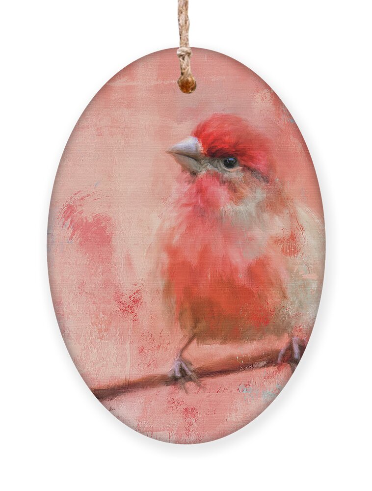 Colorful Ornament featuring the painting Rosey Cheeks by Jai Johnson