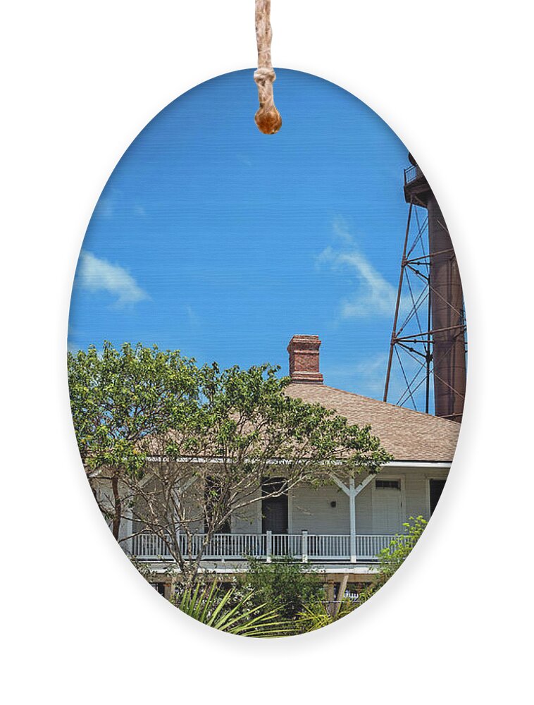 Estock Ornament featuring the digital art Sanibel Island by Laura Zeid