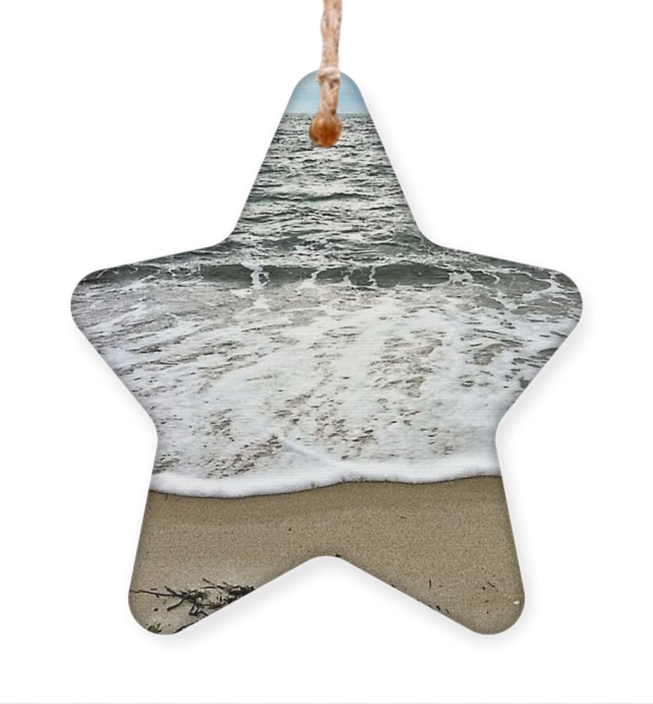 Beach Ornament featuring the photograph My Soul Lives on Cape Cod  by Lori Lafargue