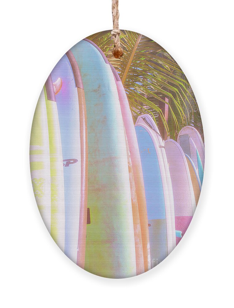 Surfboards Ornament featuring the photograph Soft and Light 8 by Becqi Sherman
