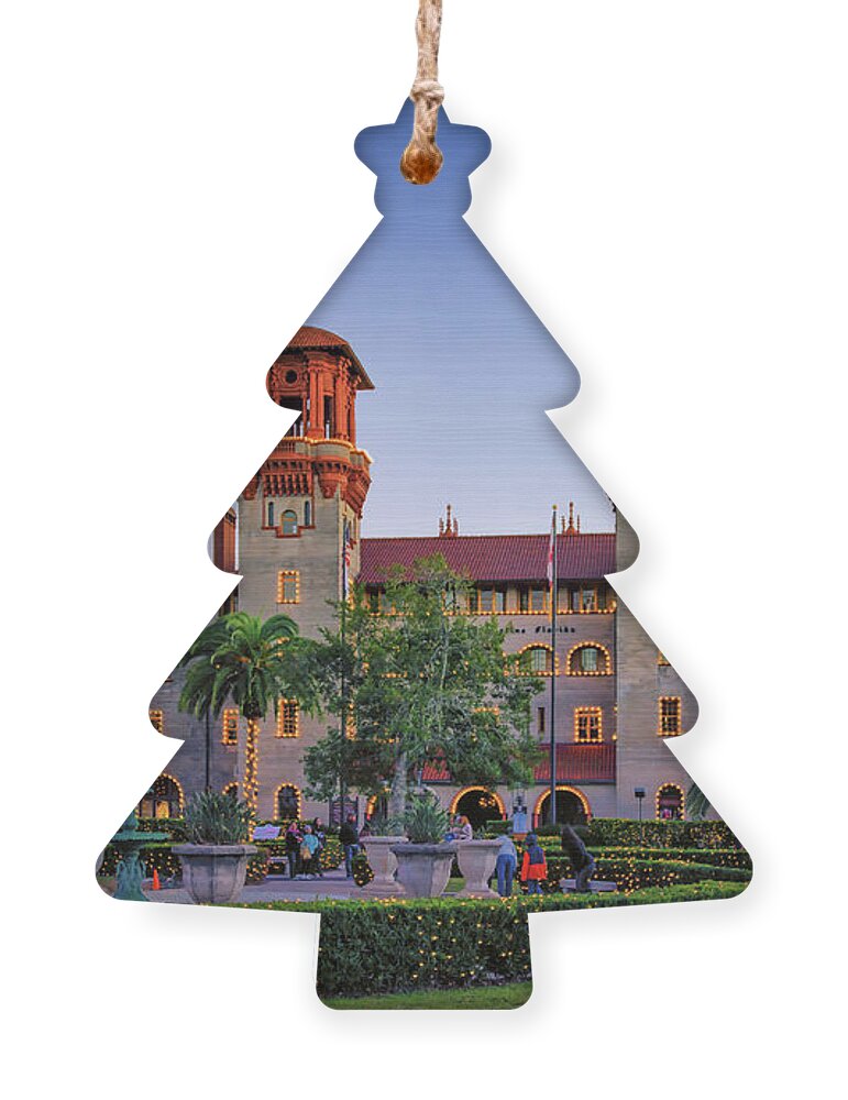 St. Augustine Ornament featuring the photograph Ancient City - Lightner Lights by Joseph Desiderio