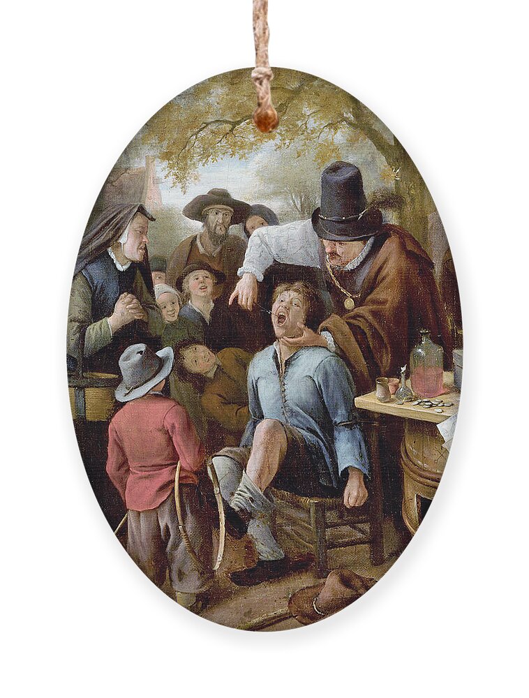 gips Pornografie Verzoekschrift A Tooth-puller, 1651 Ornament by Jan Steen - Pixels