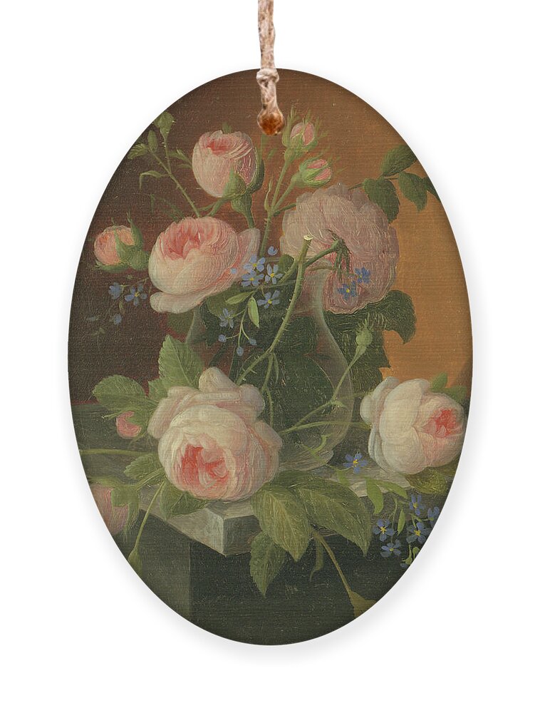 Still Ornament featuring the painting Still Life with Roses, circa 1860 by Severin Roesen