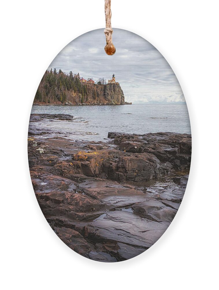Lighthouse Ornament featuring the photograph Stony Point by Susan Rissi Tregoning