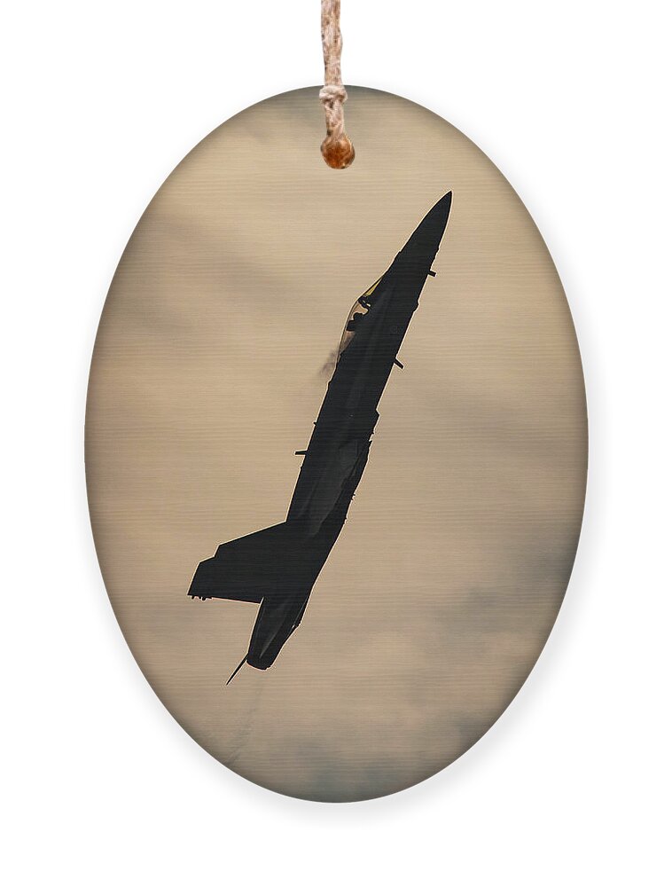 F-18 Ornament featuring the photograph Swiss F-18 Hornet by Airpower Art