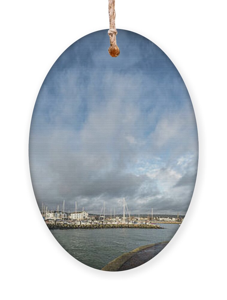 Carrickfergus Ornament featuring the photograph Carrickfergus Harbour 2 by Nigel R Bell